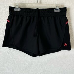Fila Black, Pink Athletic Running, Gym, Shorts with Linner and Drawstring